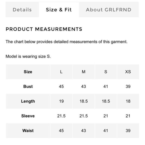 Grlfrnd Christy Crop Top in Waxen Moon size XS New (10-13) - Picture 5 of 7